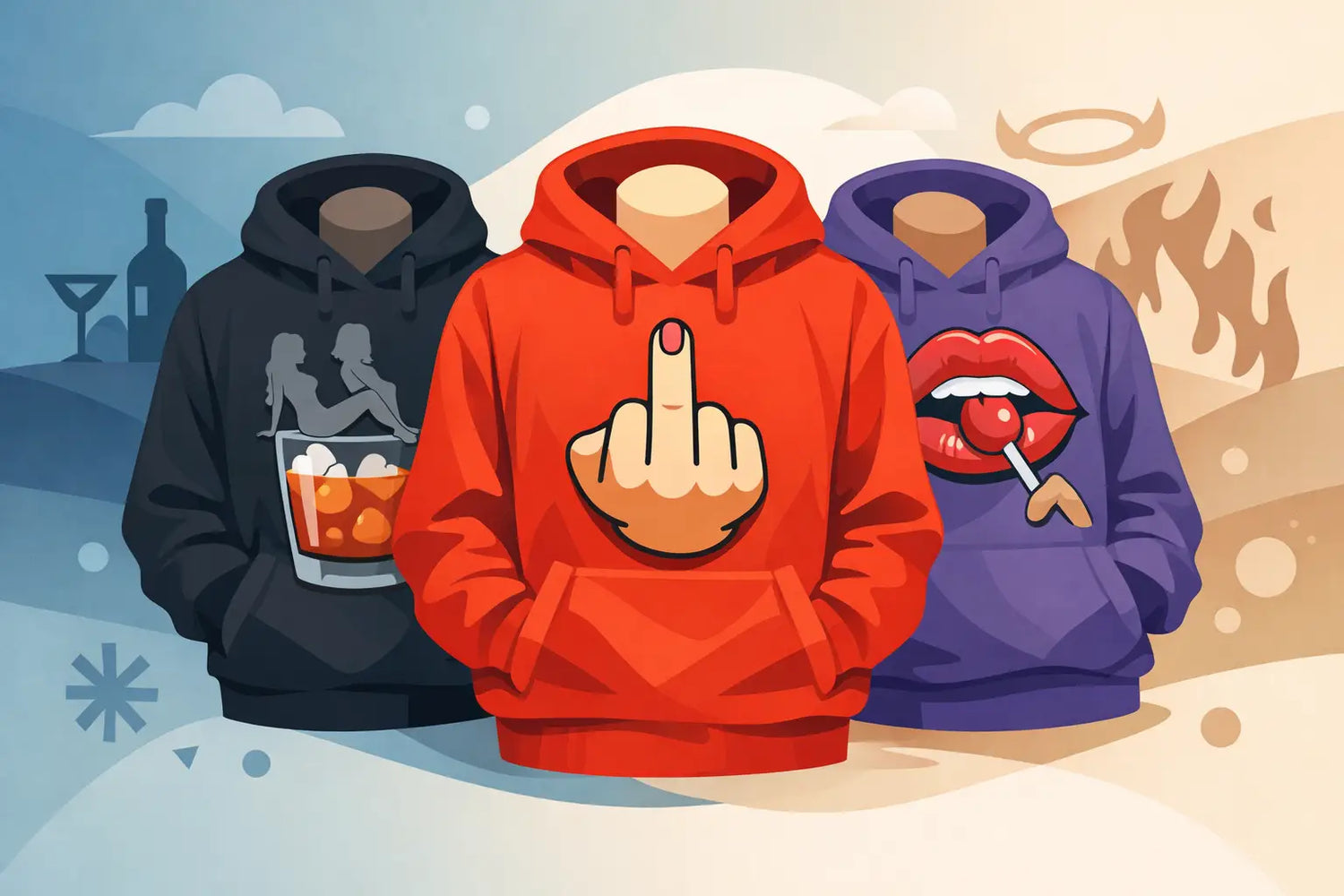 Adult Graphic Hoodies With Zero Filter