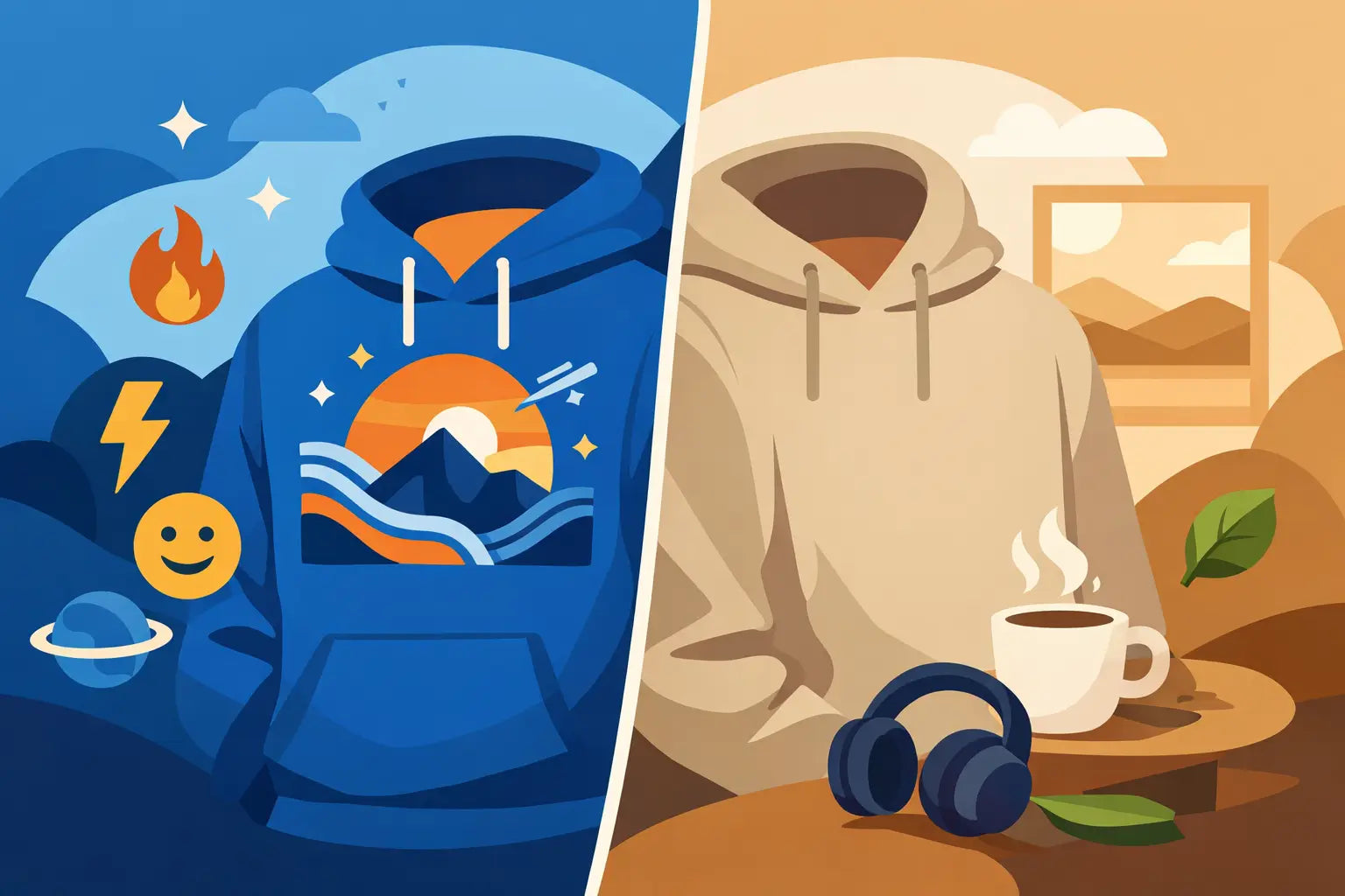Graphic Hoodies vs Plain Hoodies: Pick Your Mood