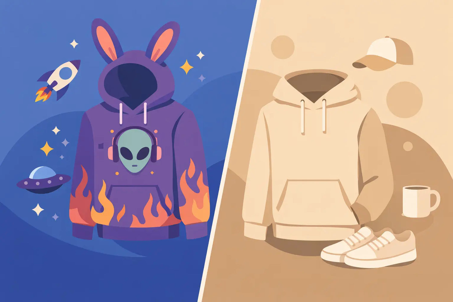 Novelty Hoodies vs Basic Hoodies