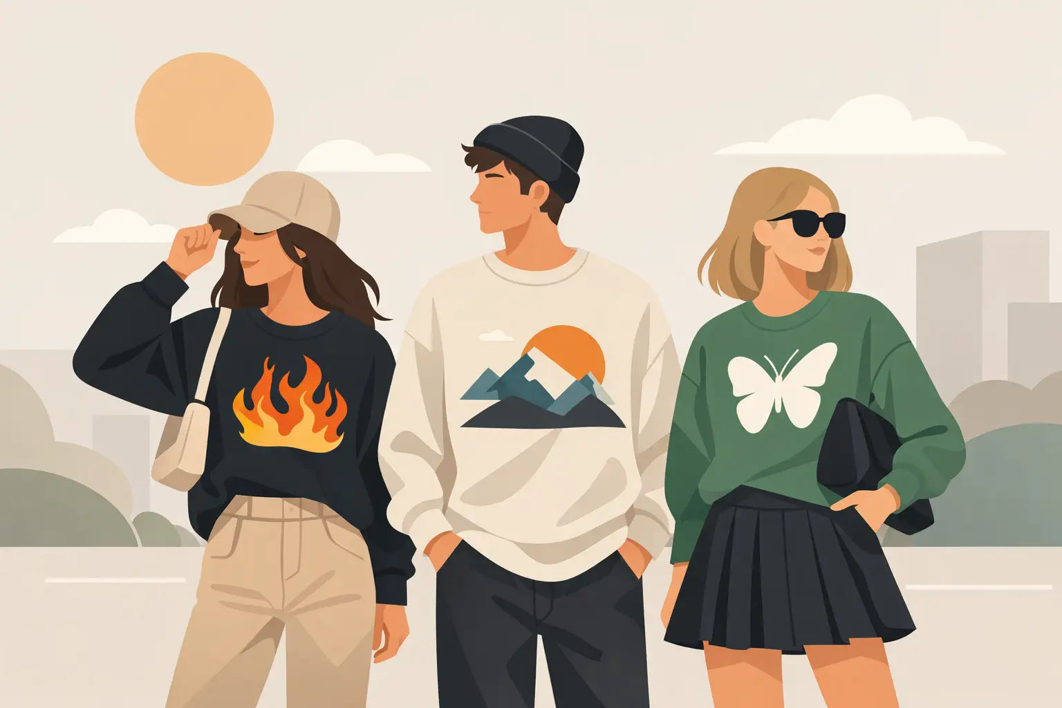 How to Style Statement Graphic Sweatshirts