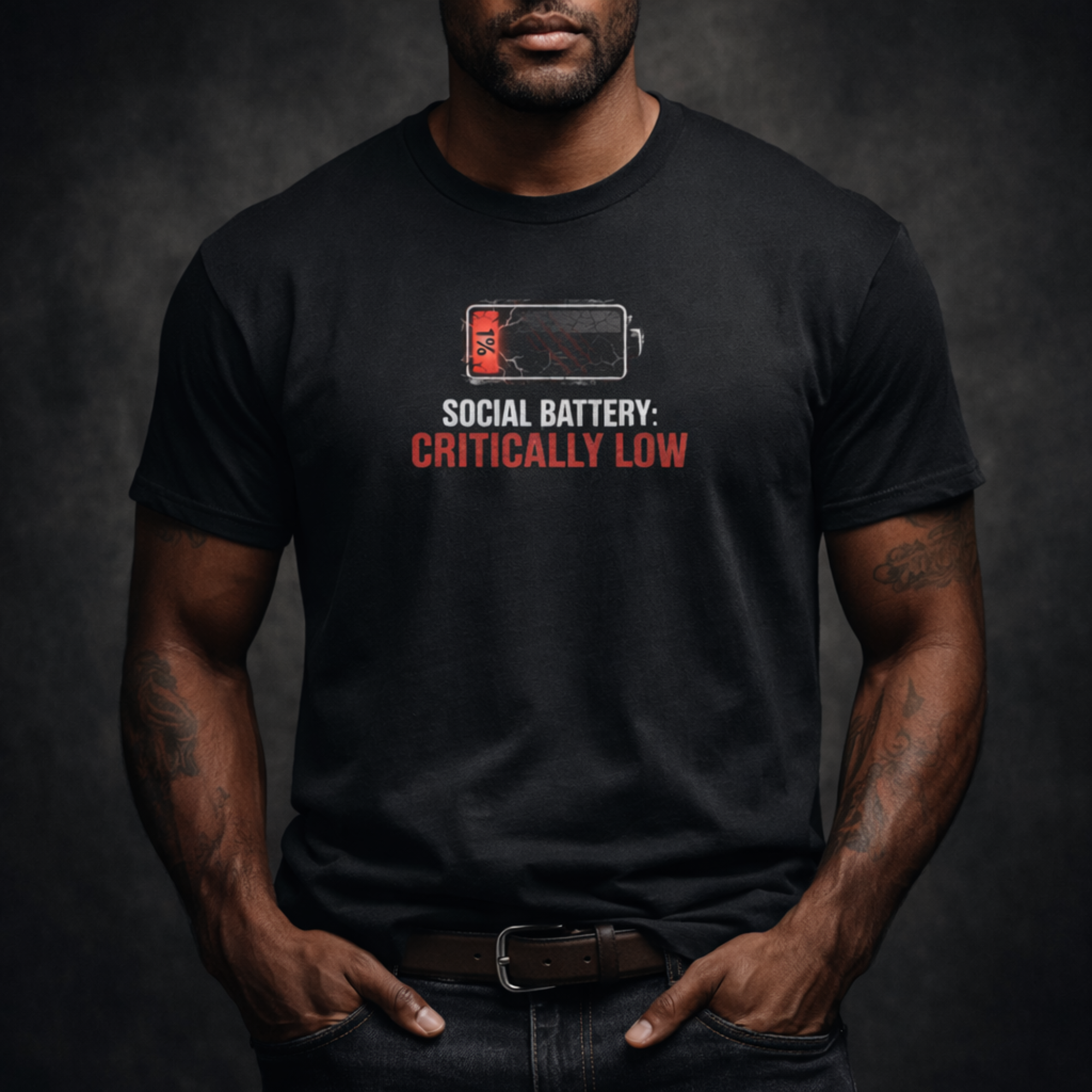 Social Battery Critically Low T-Shirt